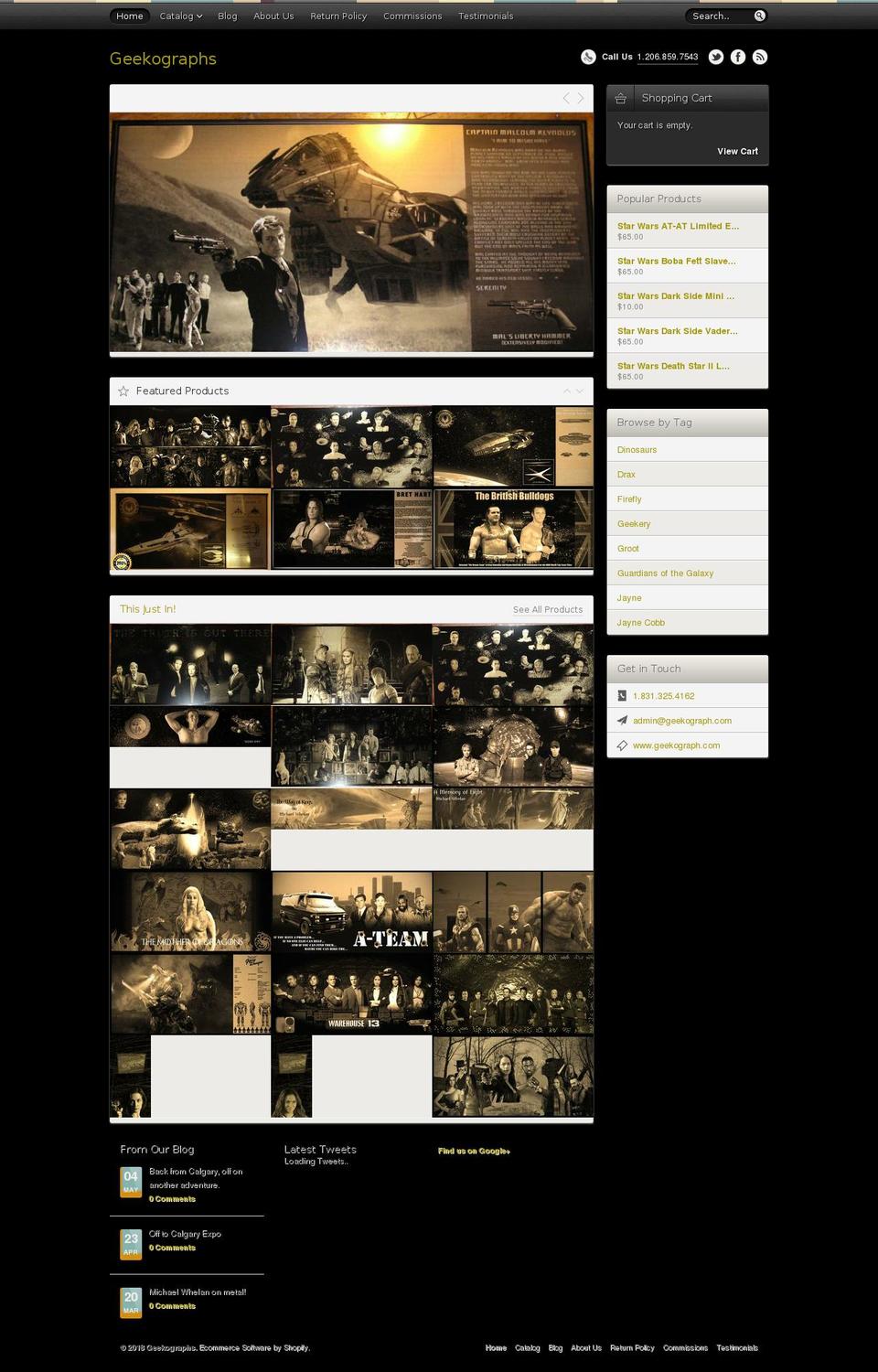 etchedcircle.com — Shopify storefront screenshot