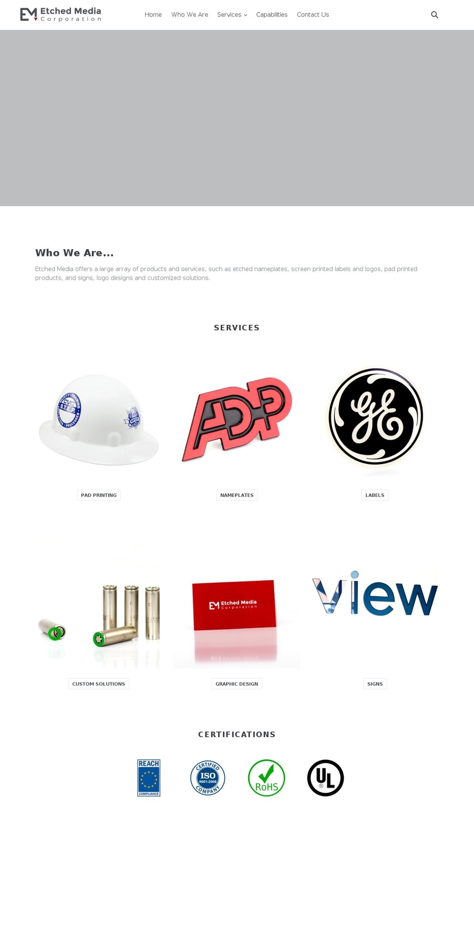 etchedmedia.net shopify website screenshot