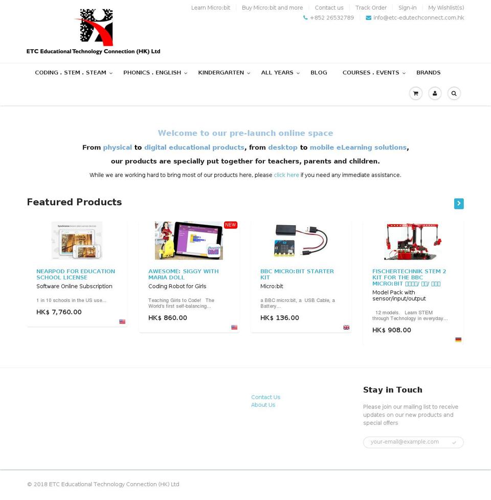 etchongkong.com — Shopify storefront screenshot