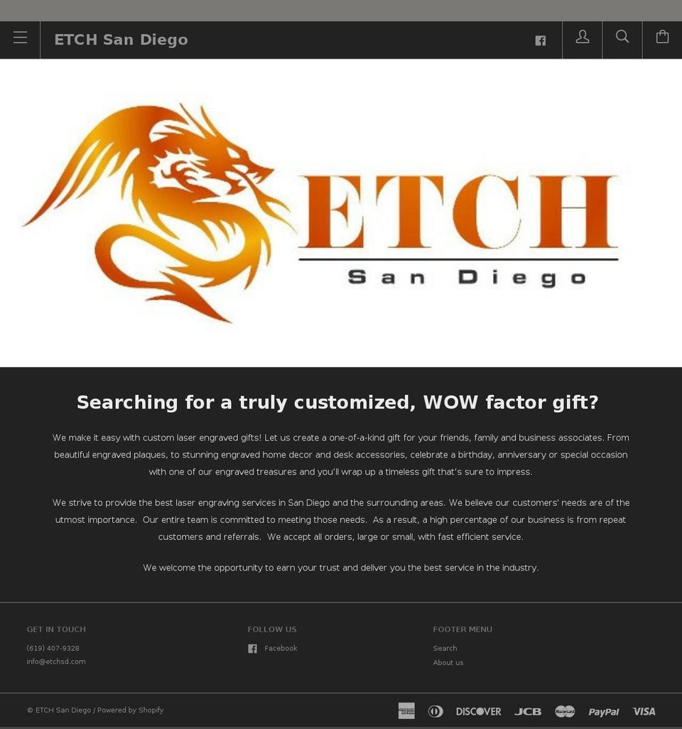 etchsd.com shopify website screenshot