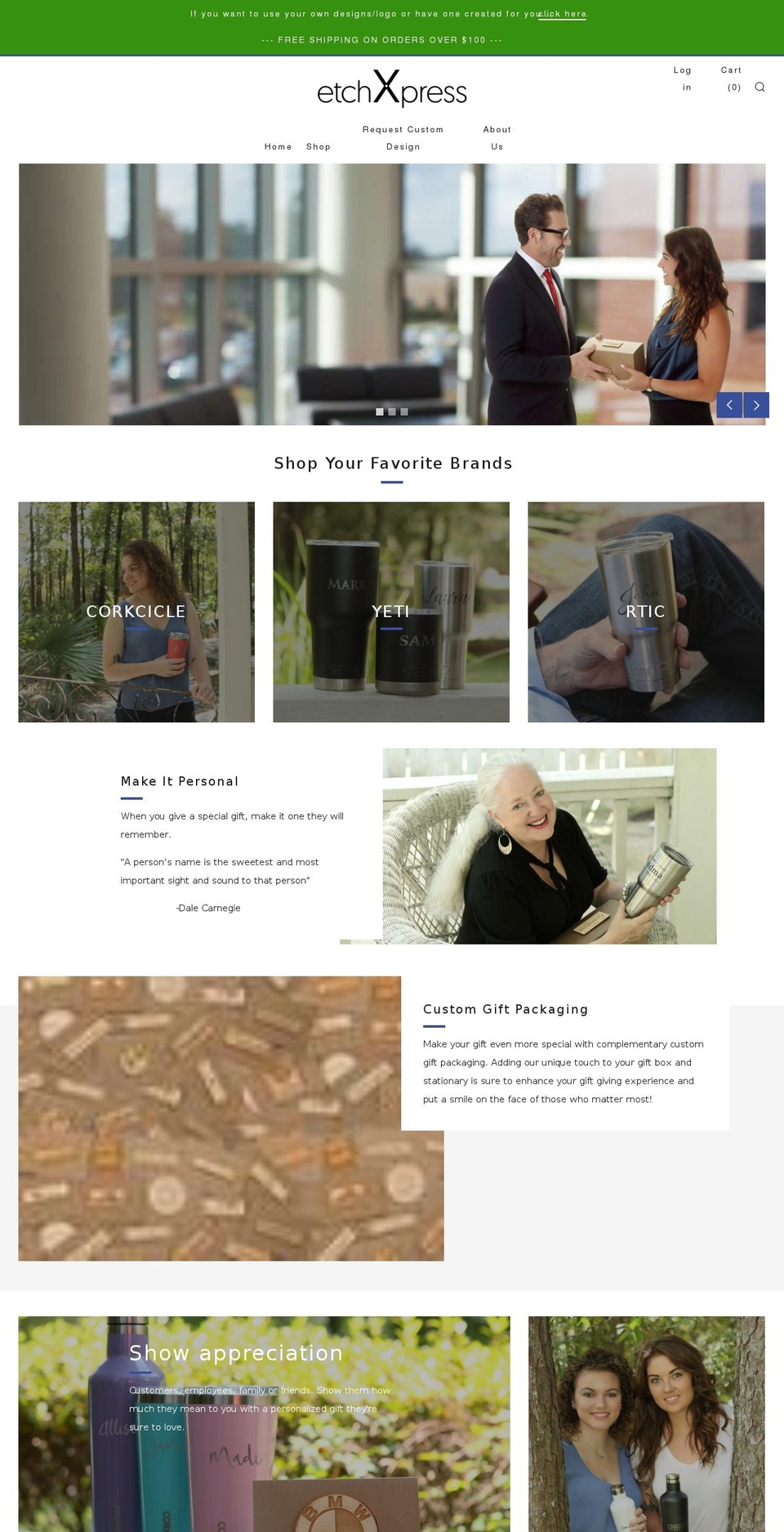 etchxpress.com — Shopify storefront screenshot