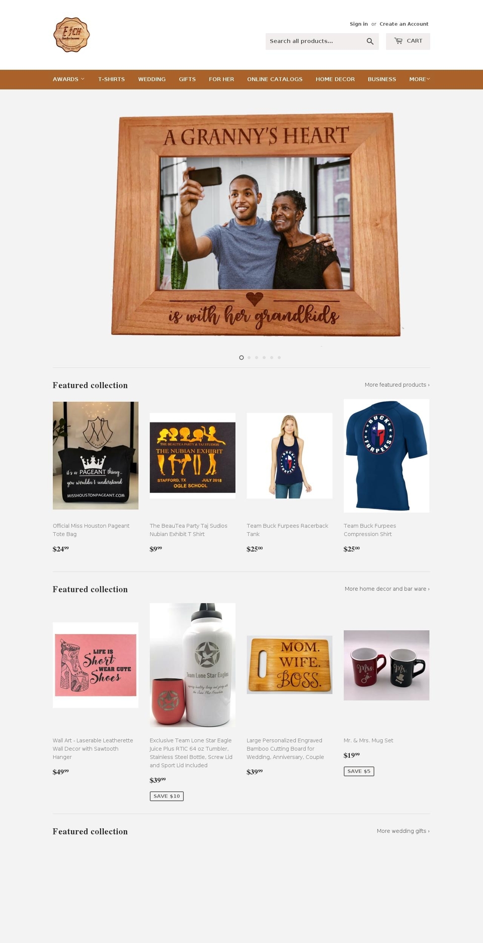 etchyourbest.com — Shopify storefront screenshot
