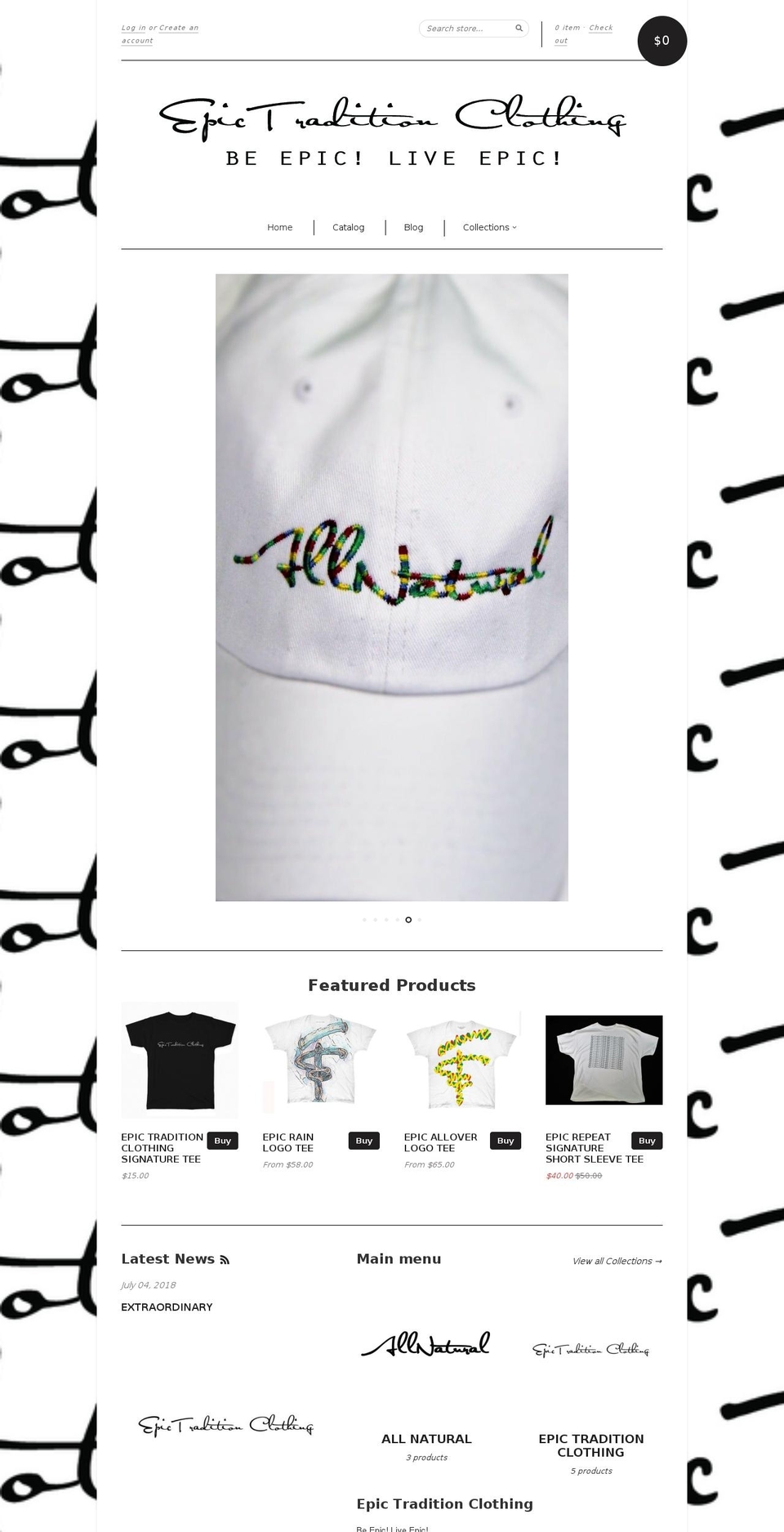 etclothing.com — Shopify storefront screenshot