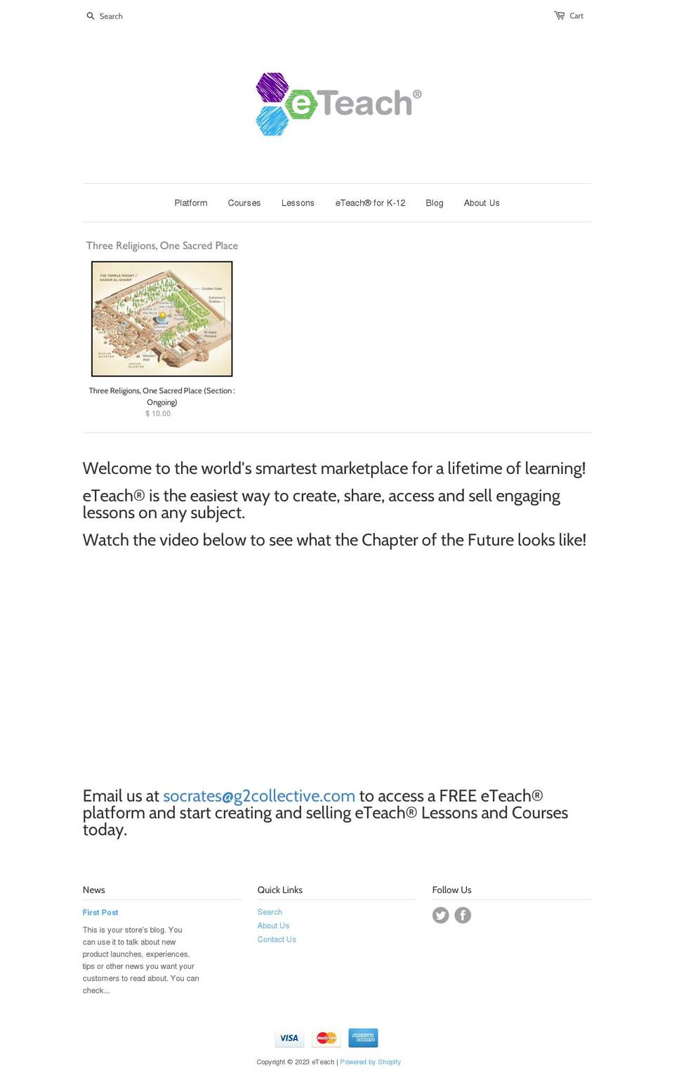 eteach.myshopify.com shopify website screenshot