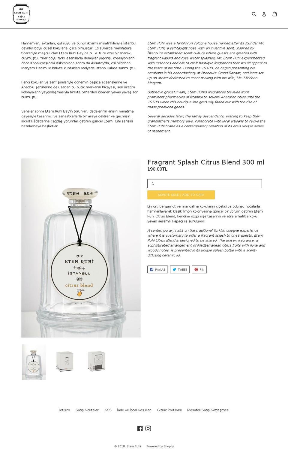 etemruhi.com — Shopify storefront screenshot