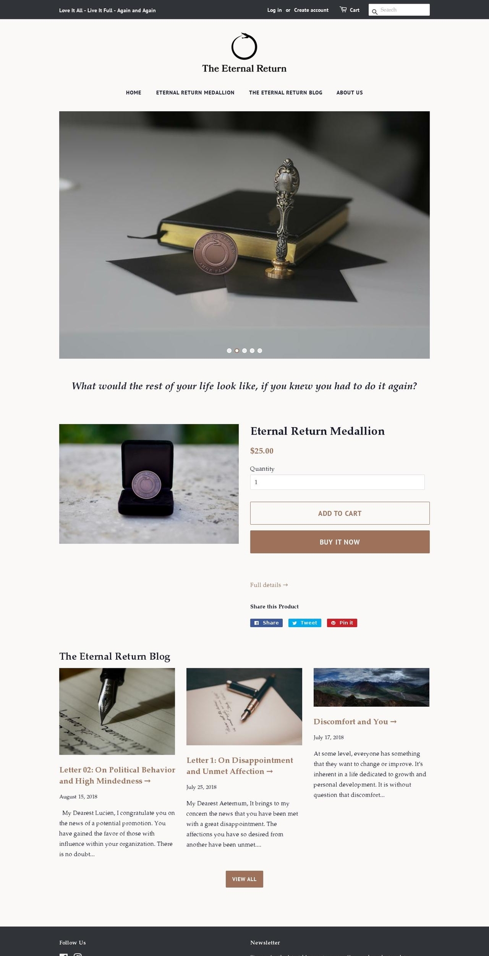 eternal-return.com — Shopify storefront screenshot
