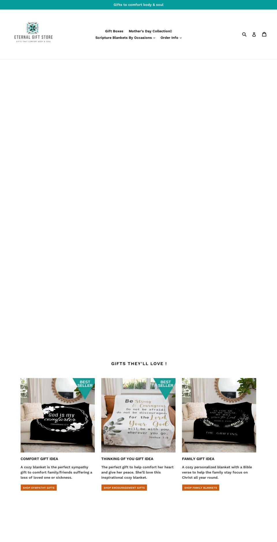 eternalgiftstore.com — Shopify storefront screenshot