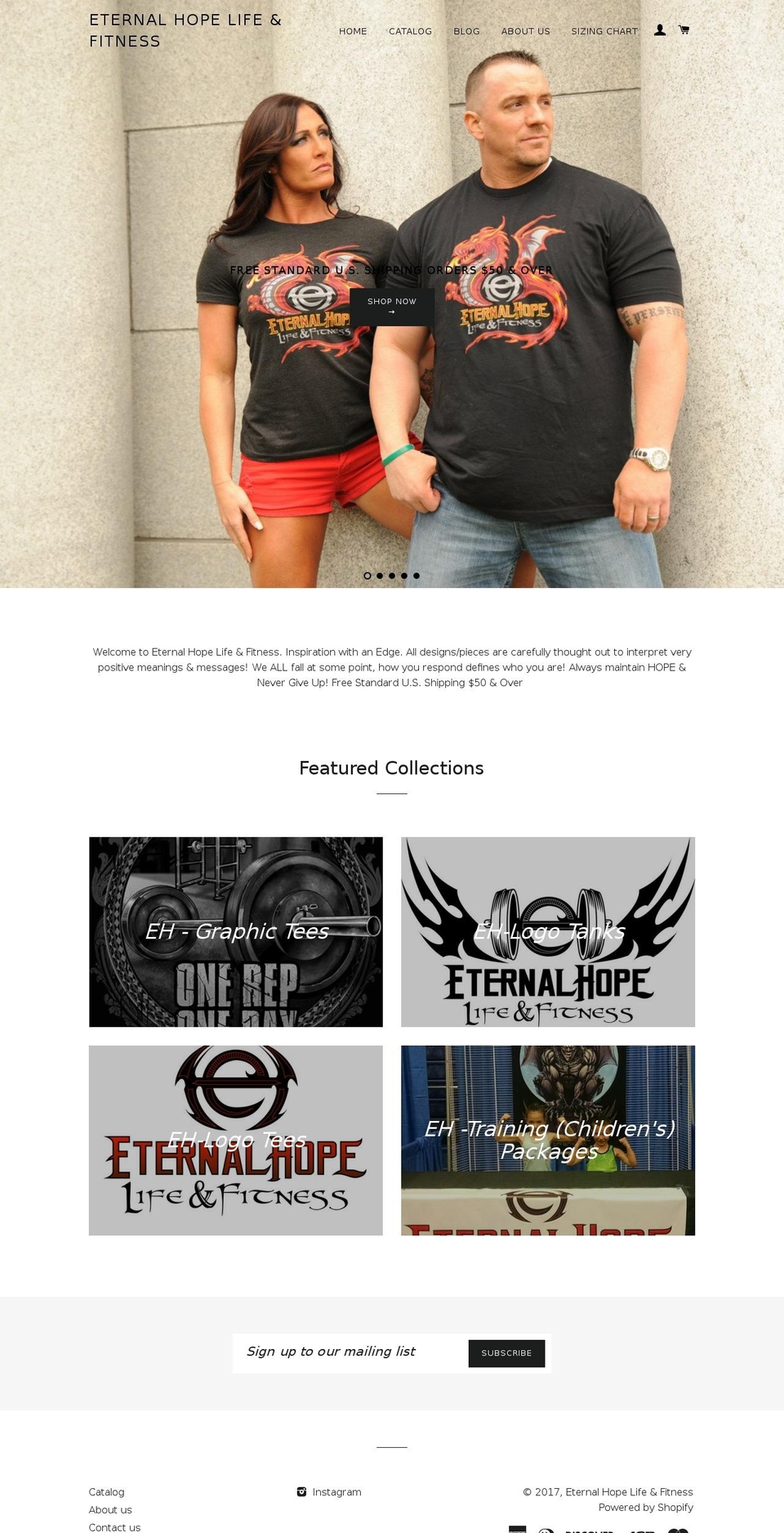 eternalhopelife.com shopify website screenshot