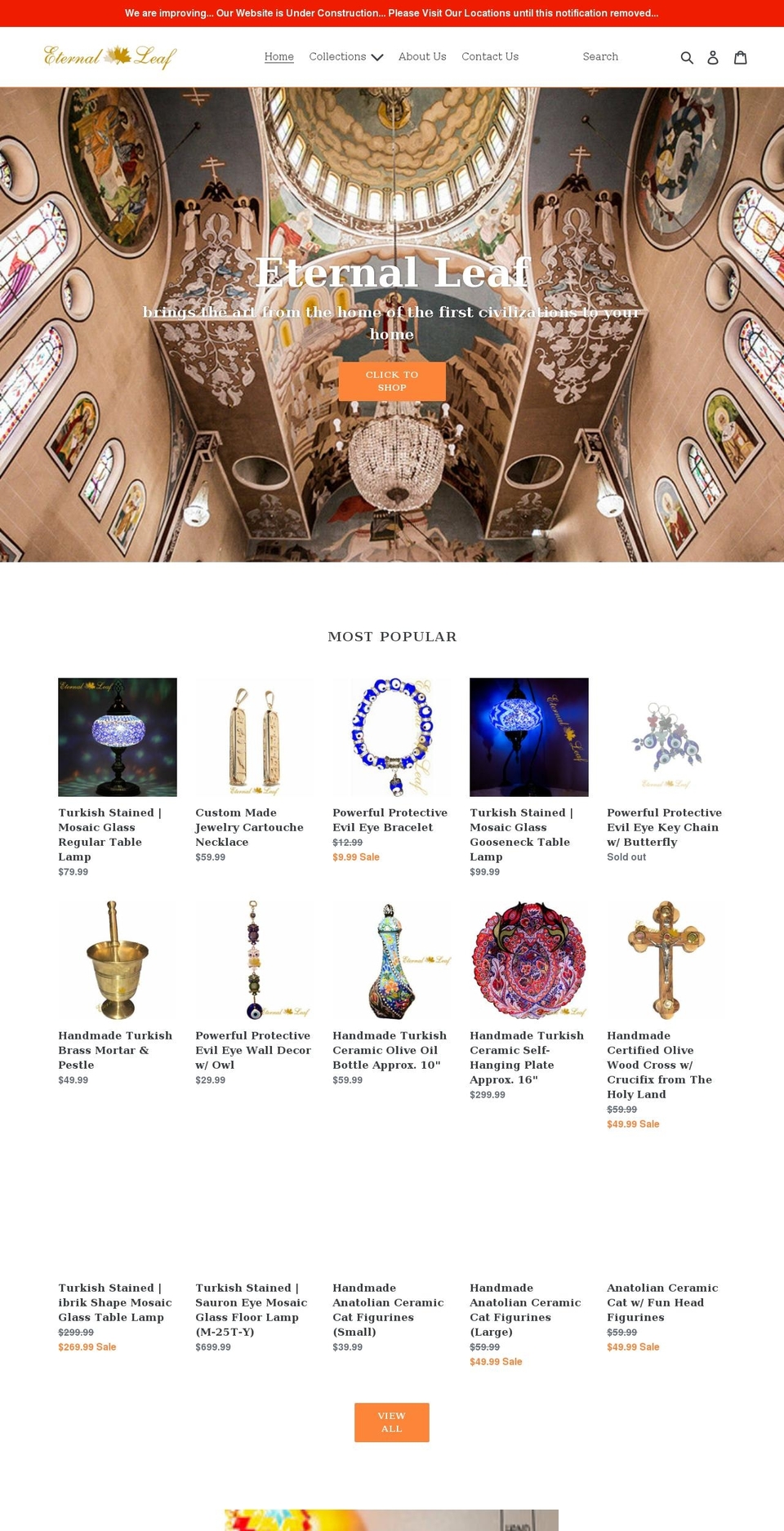 eternalleaf.com shopify website screenshot