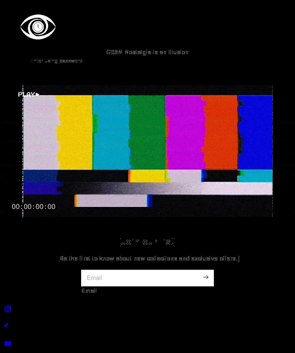 eternalnostalgia.com shopify website screenshot
