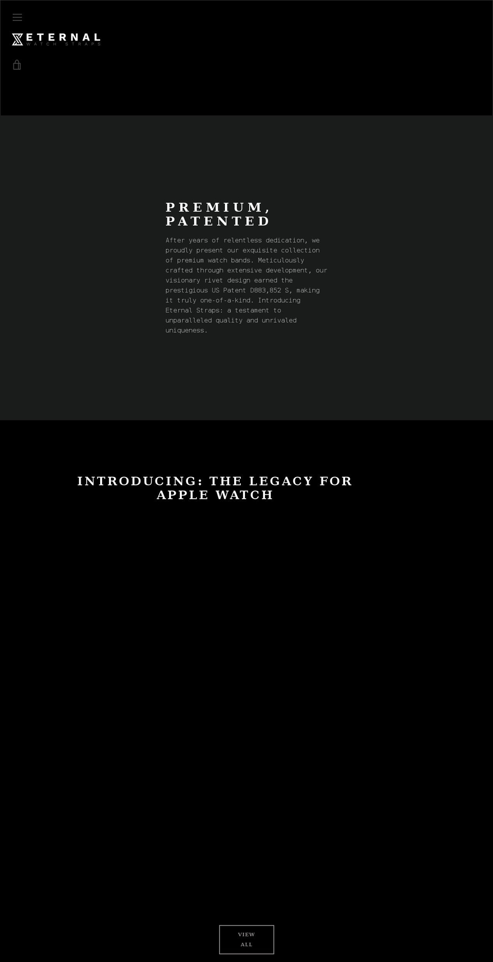 eternalstraps.com shopify website screenshot