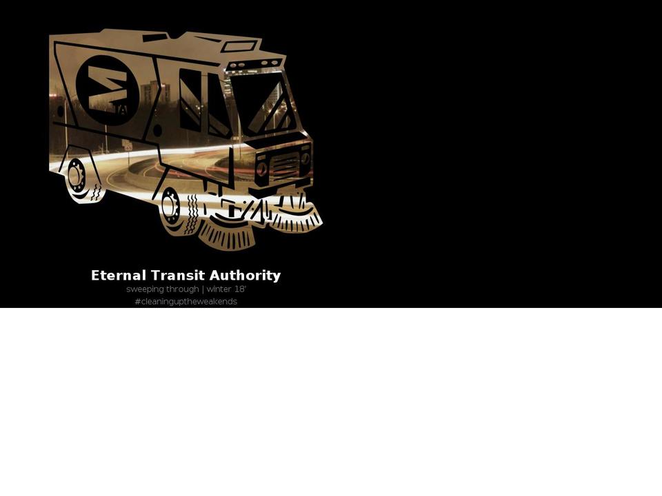 eternaltransitauthority.com — Shopify storefront screenshot