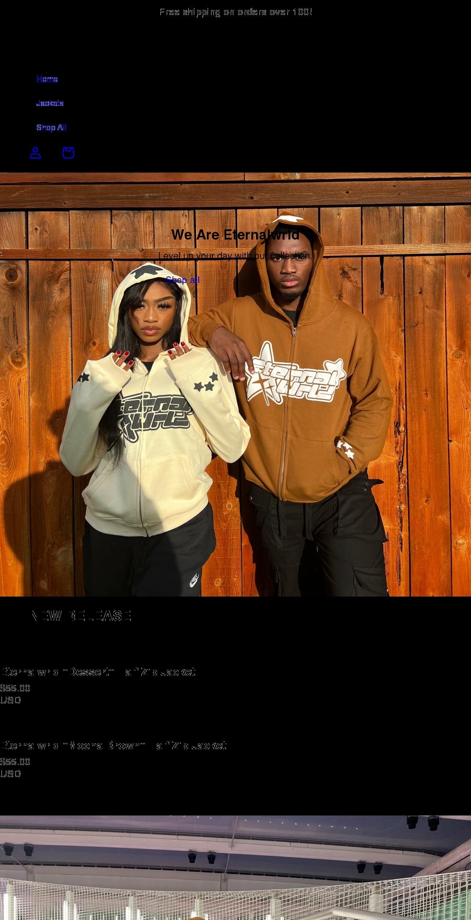 eternalwrld.shop shopify website screenshot