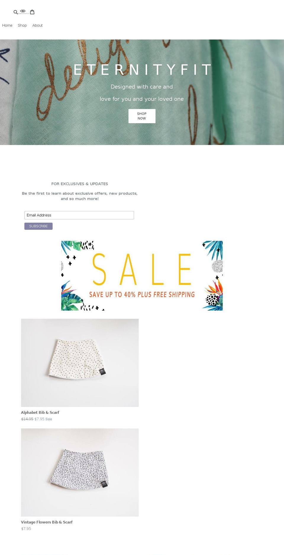 eternityfit.com — Shopify storefront screenshot