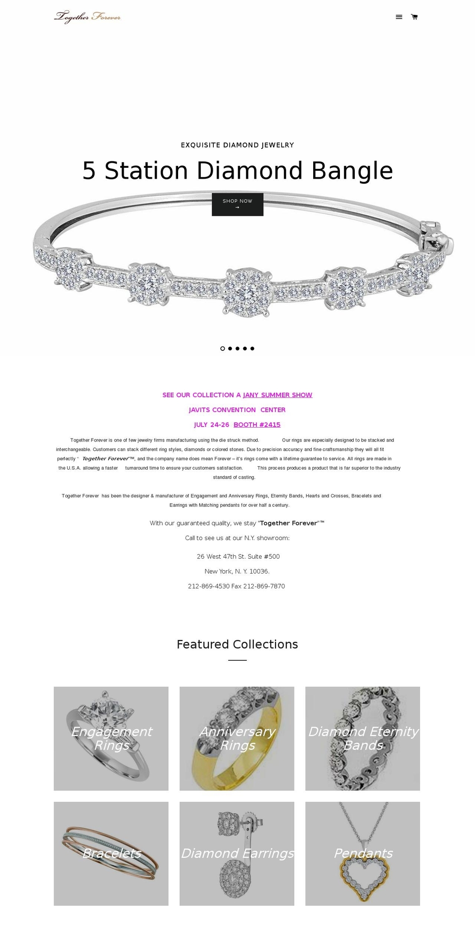 eternityrings.net shopify website screenshot