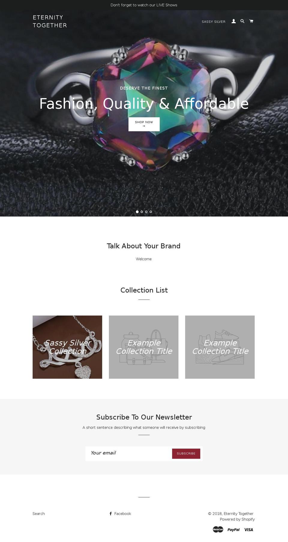 eternitytogether.com — Shopify storefront screenshot