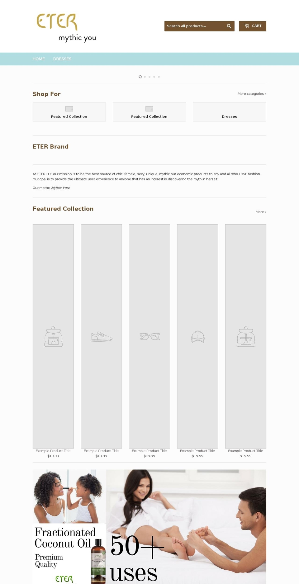 eterstore.com — Shopify storefront screenshot