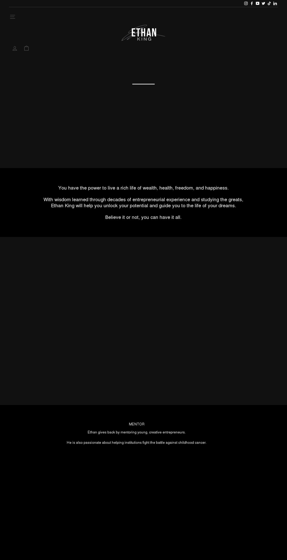ethanking.com shopify website screenshot