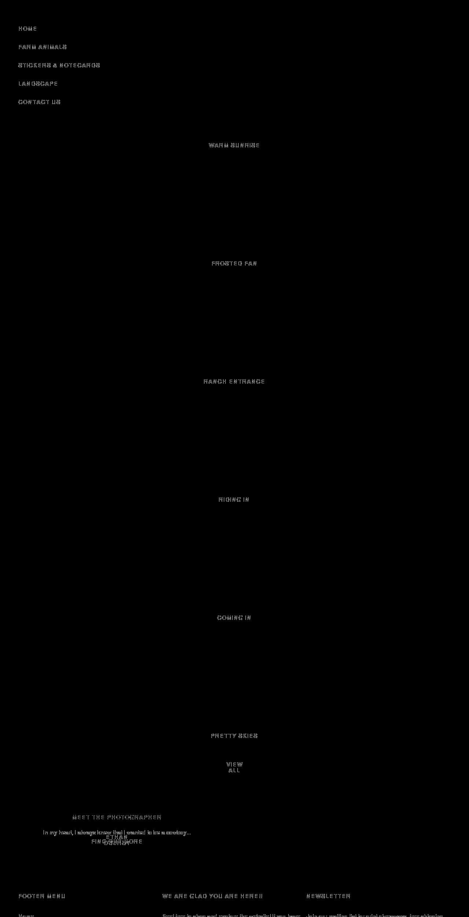 ethanoberstphotography.com shopify website screenshot