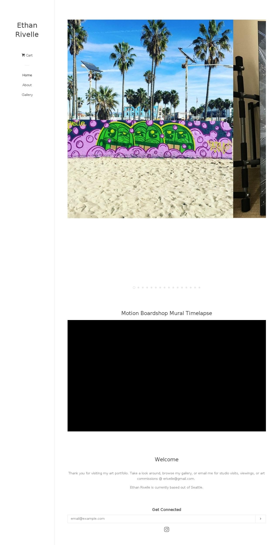 ethanrivelle.com shopify website screenshot