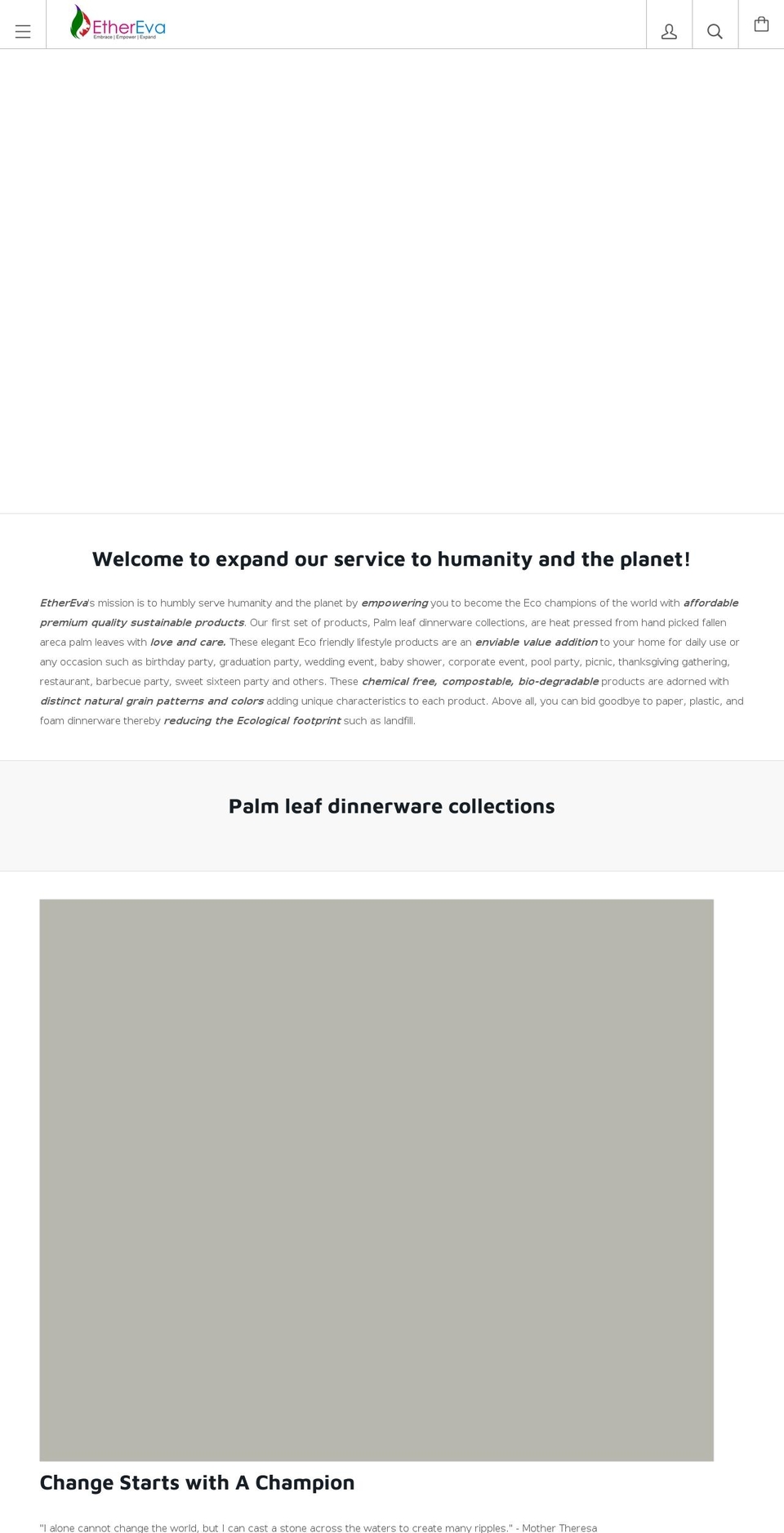 ethereva.com — Shopify storefront screenshot