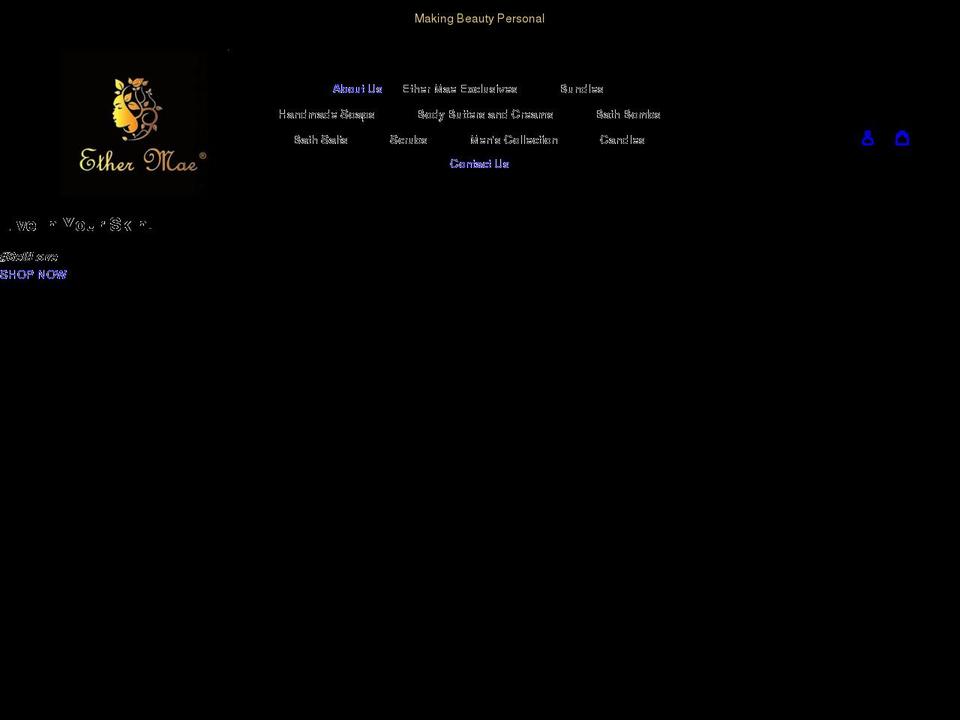 ethermae.com shopify website screenshot