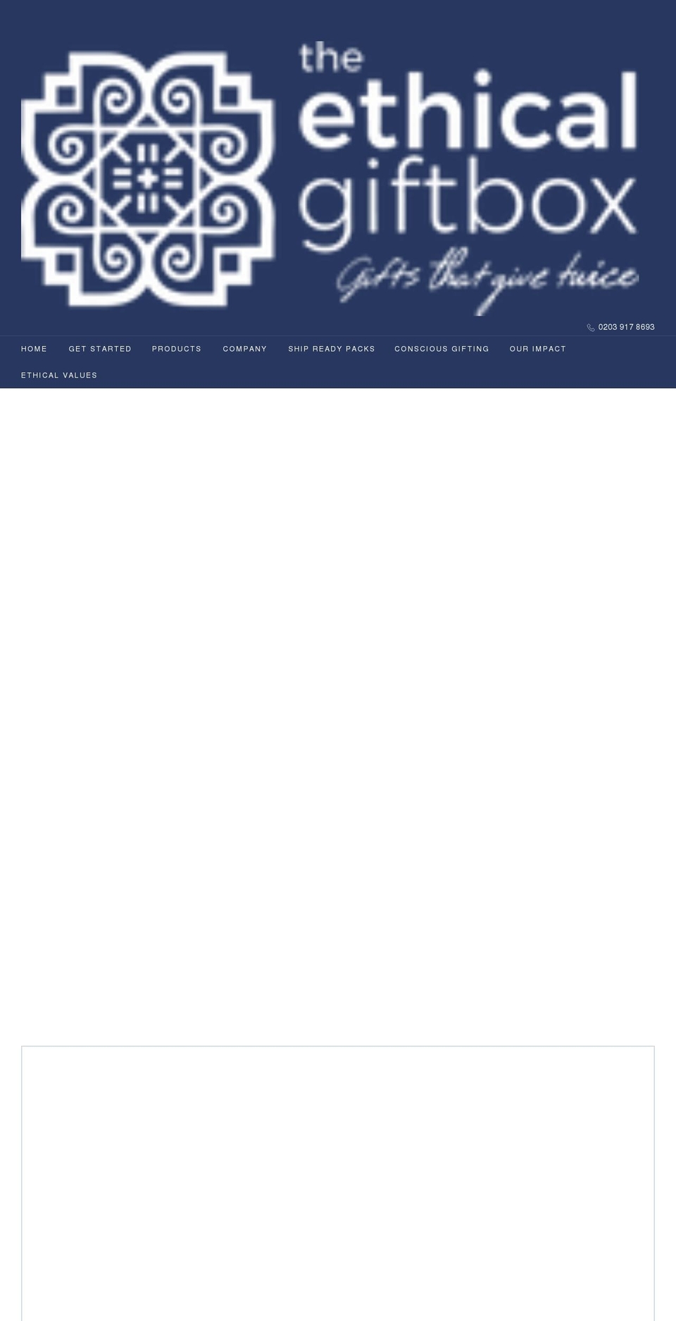 ethicalgiftbox.com — Shopify storefront screenshot