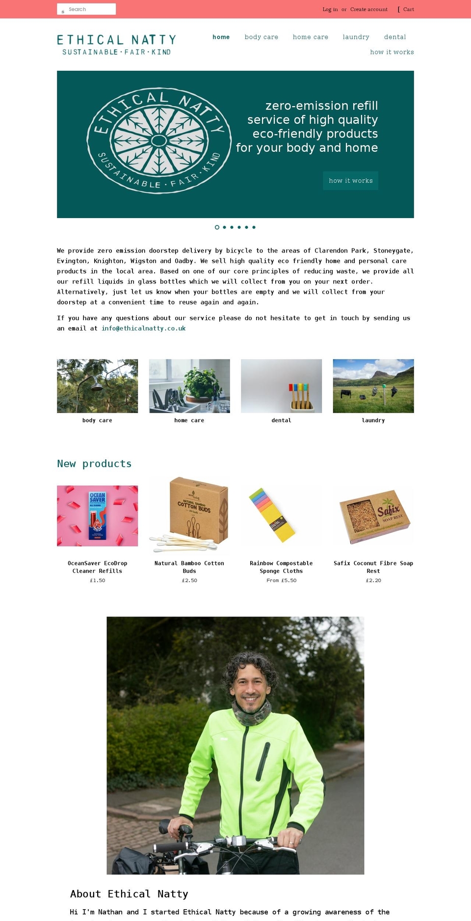 ethicalnatty.co.uk shopify website screenshot