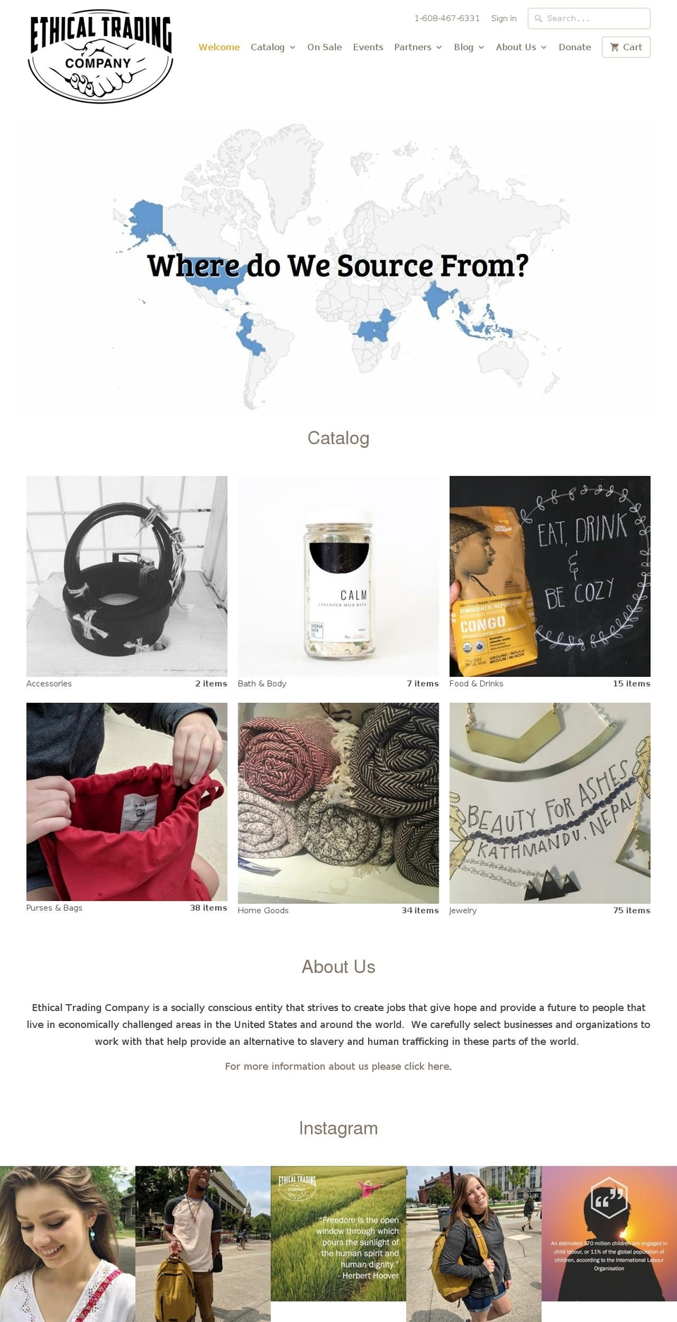 ethicaltradeco.com shopify website screenshot