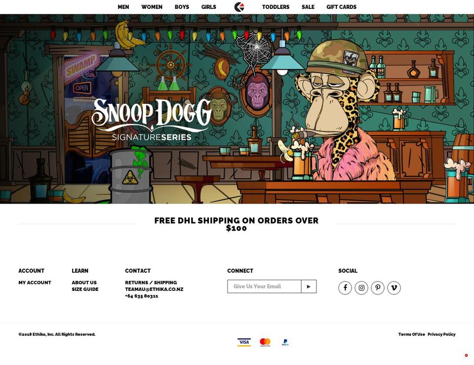 ethikaaustralia.com — Shopify storefront screenshot