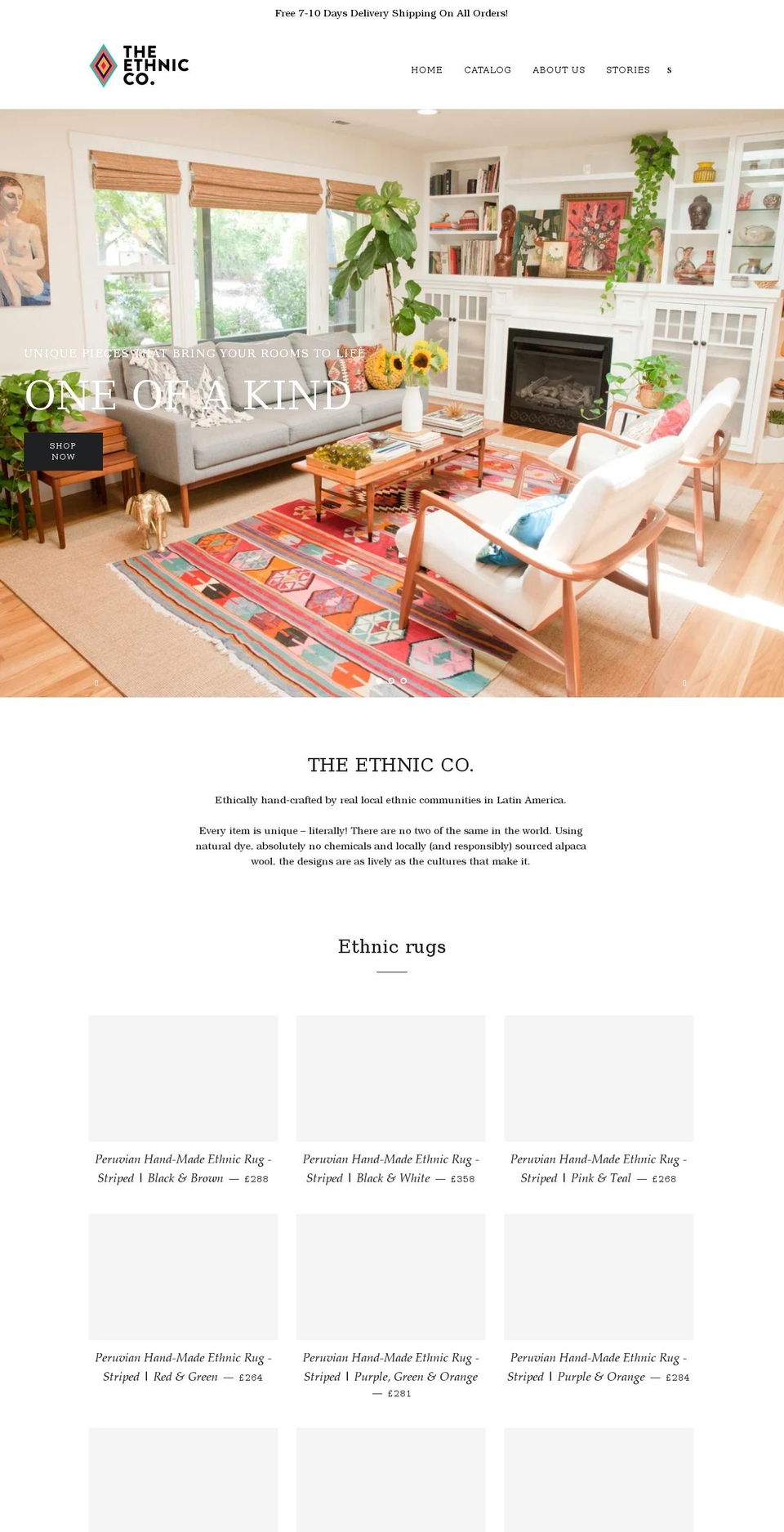 ethnic.company shopify website screenshot