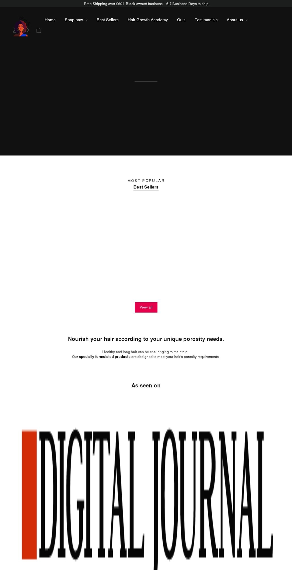 ethnicgals.com shopify website screenshot