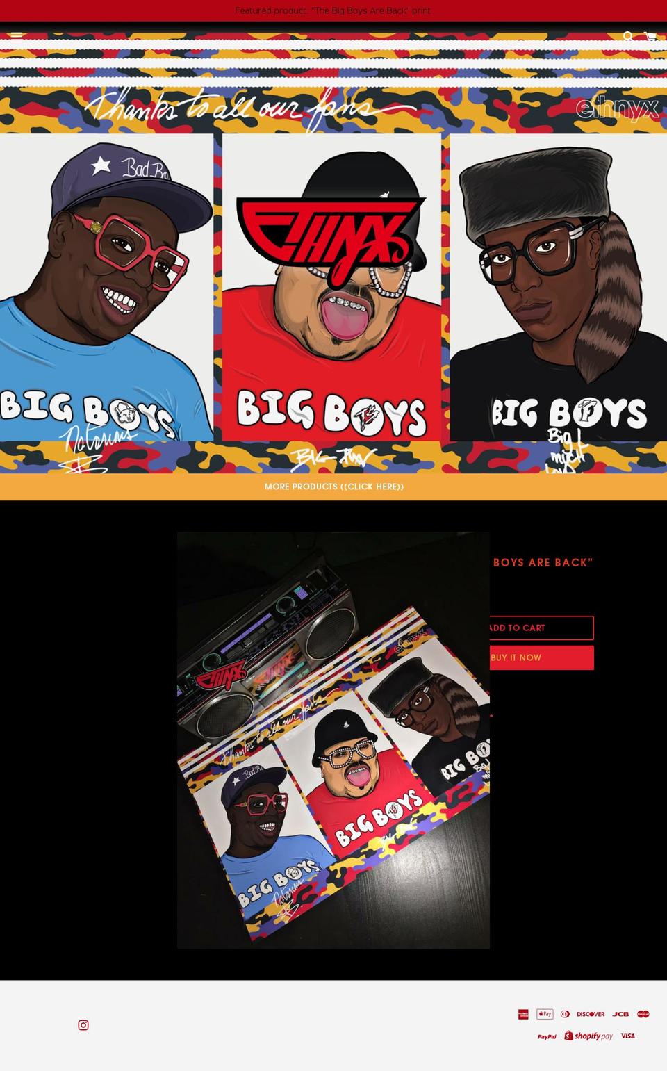 ethnyxlab.com — Shopify storefront screenshot