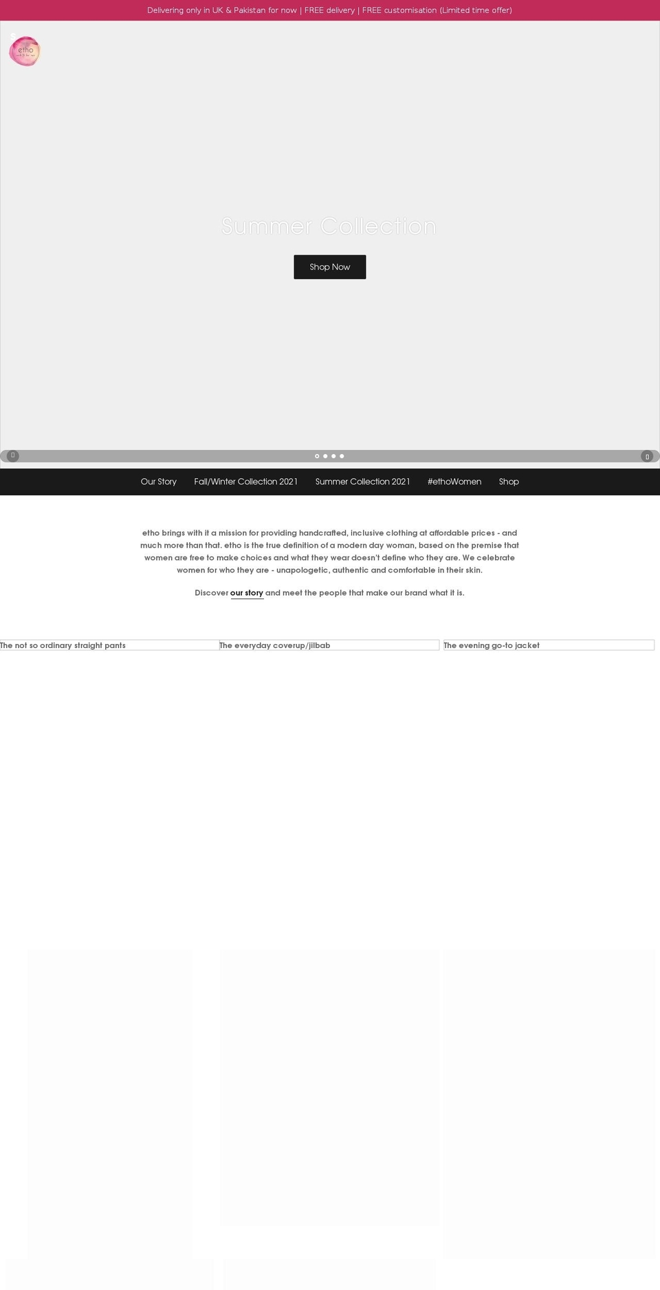 ethobrand.com shopify website screenshot
