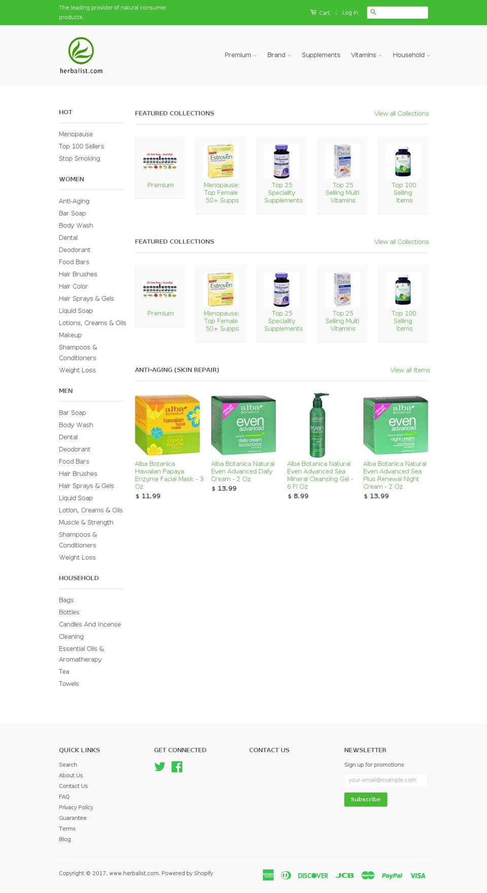 etincture.com shopify website screenshot