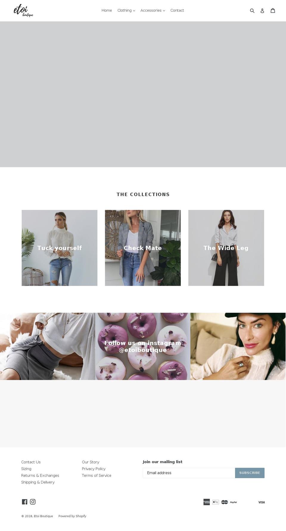 etoiboutique.com shopify website screenshot