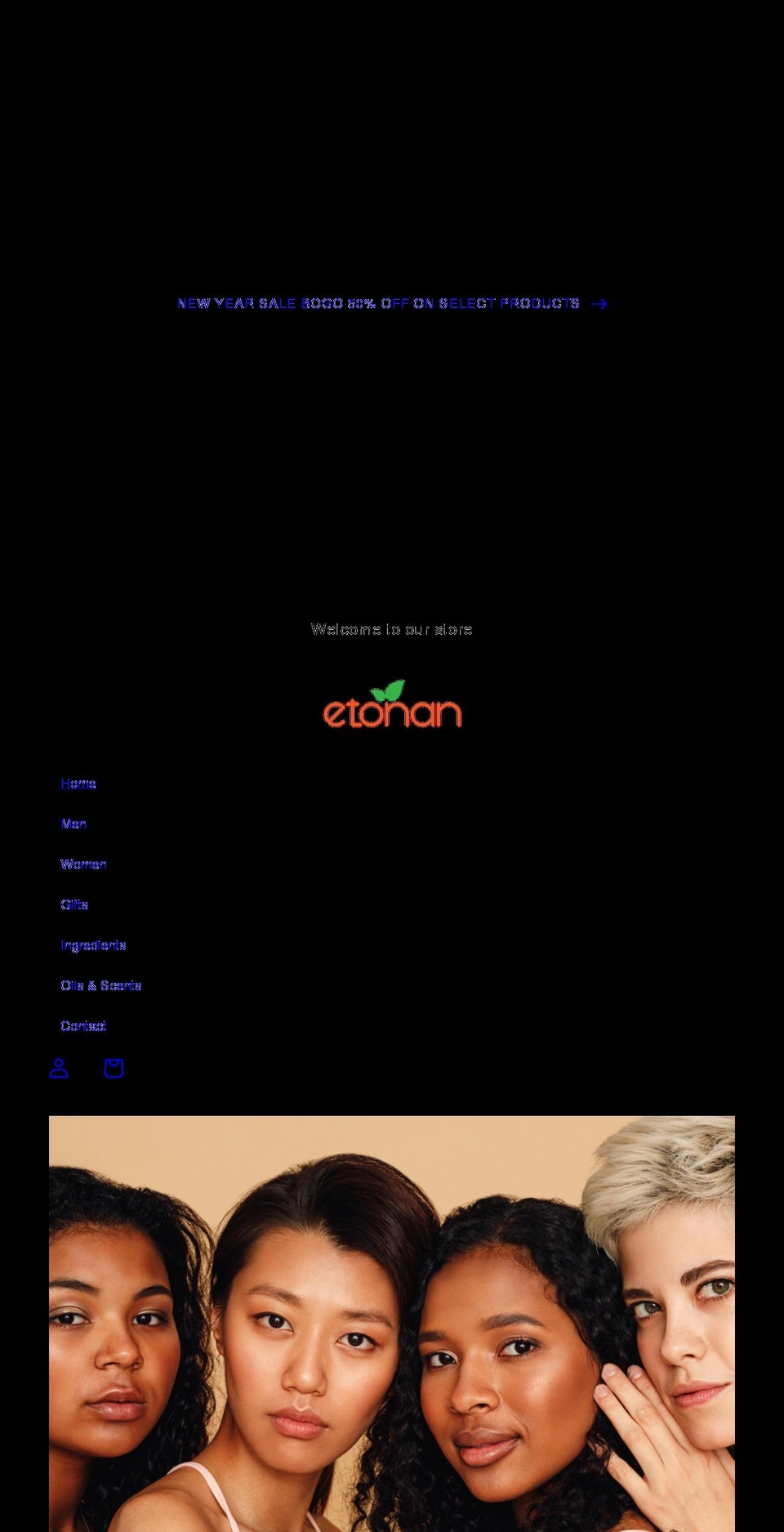 etonanluxeorganic.com shopify website screenshot