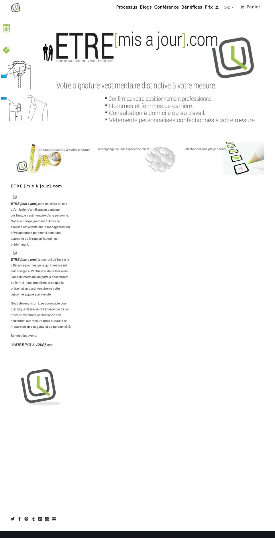 etremiseajour.com shopify website screenshot