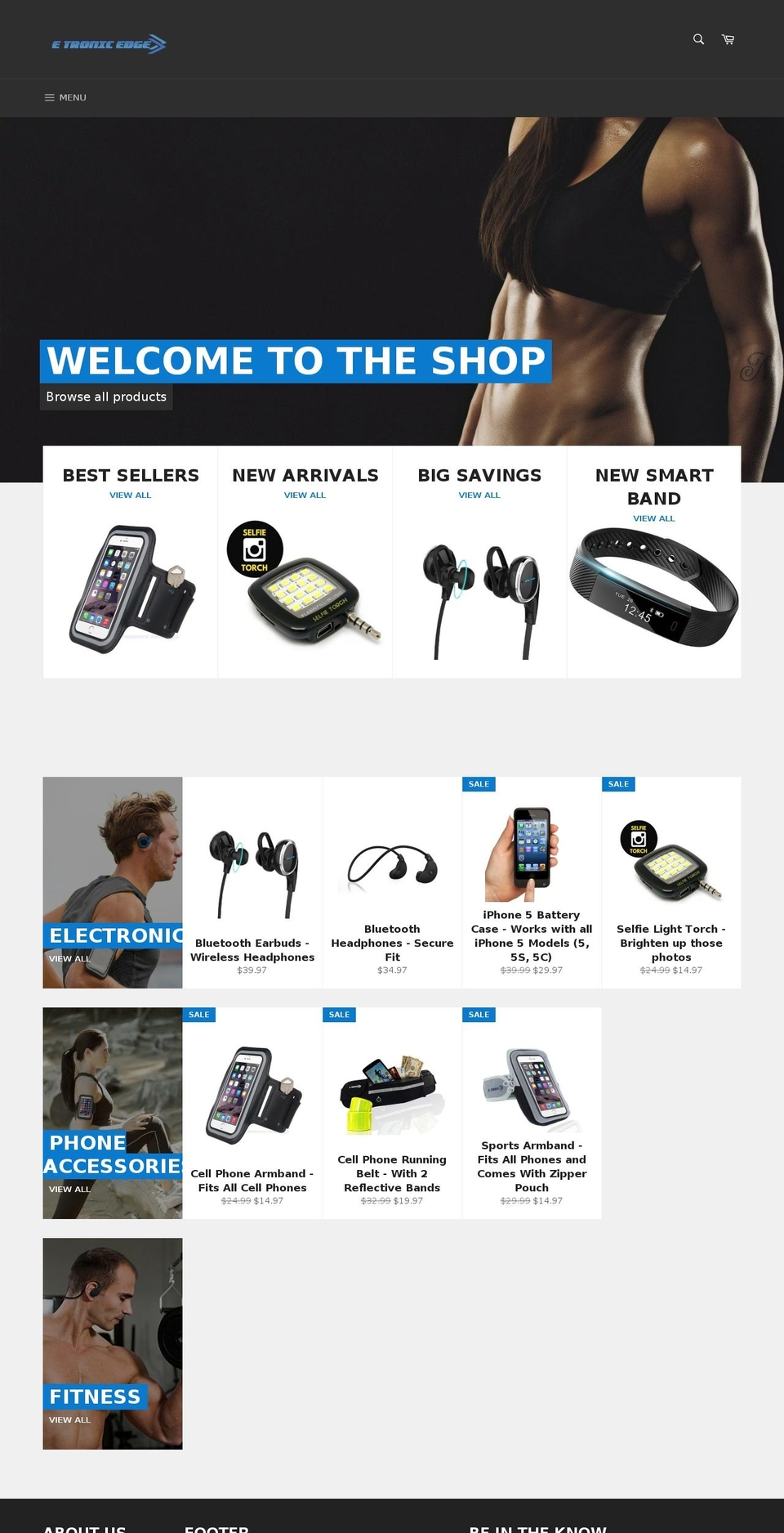 etronicedge.com shopify website screenshot