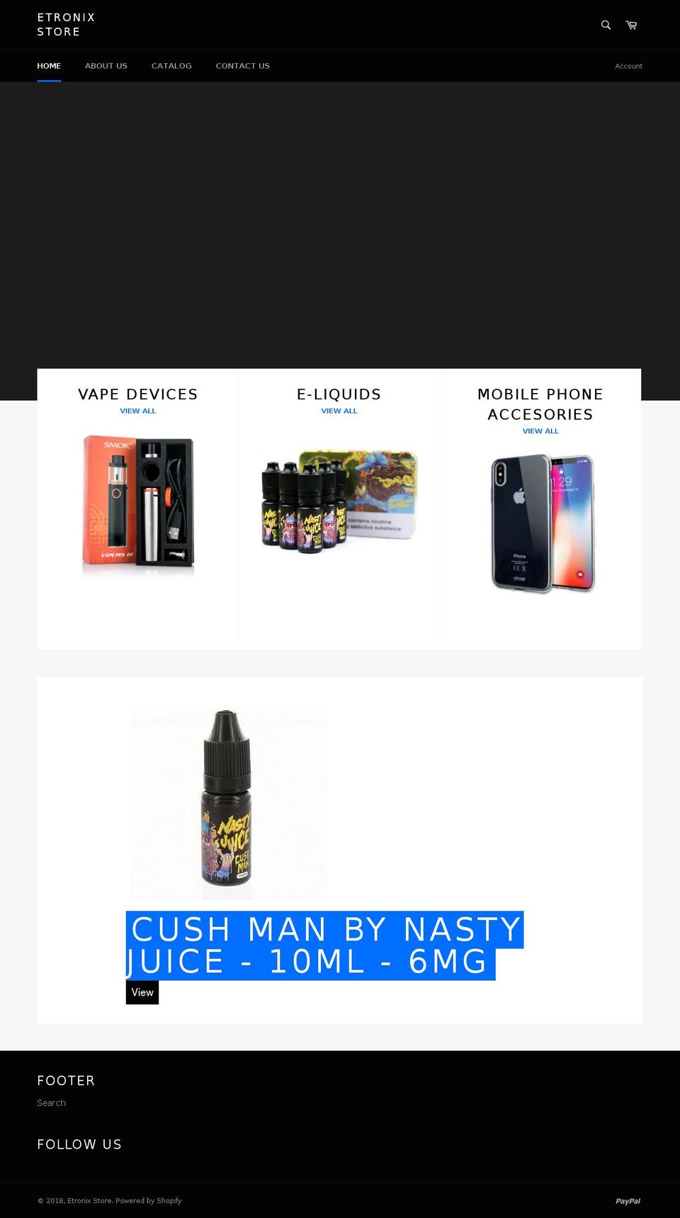etronixstore.com — Shopify storefront screenshot