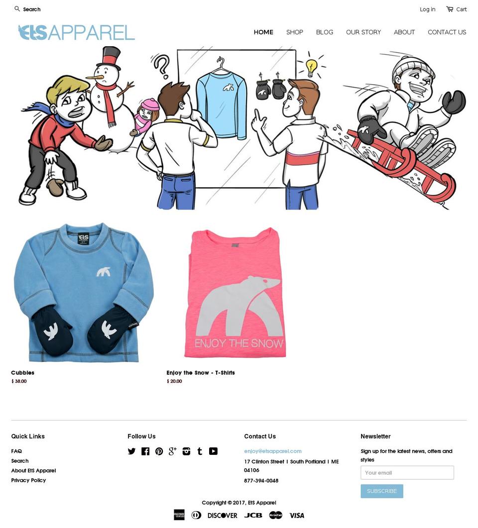 etsapparel.com shopify website screenshot