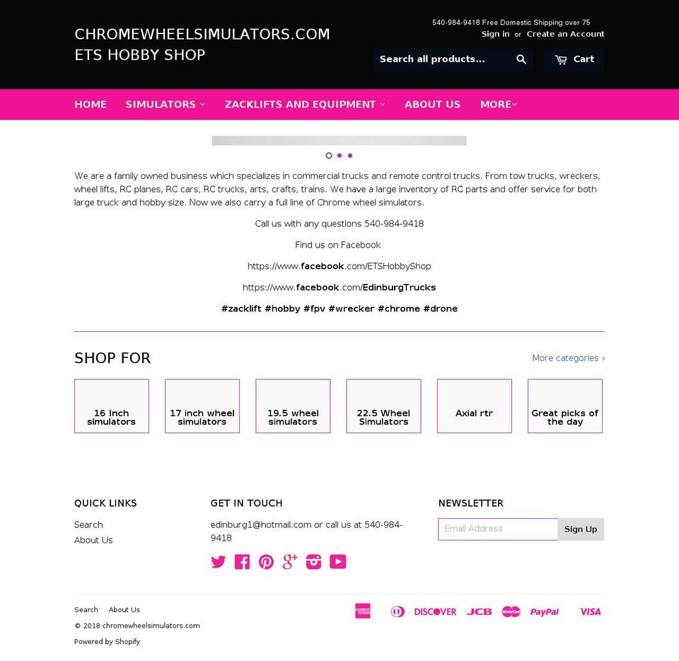 etshobbyshop.com — Shopify storefront screenshot