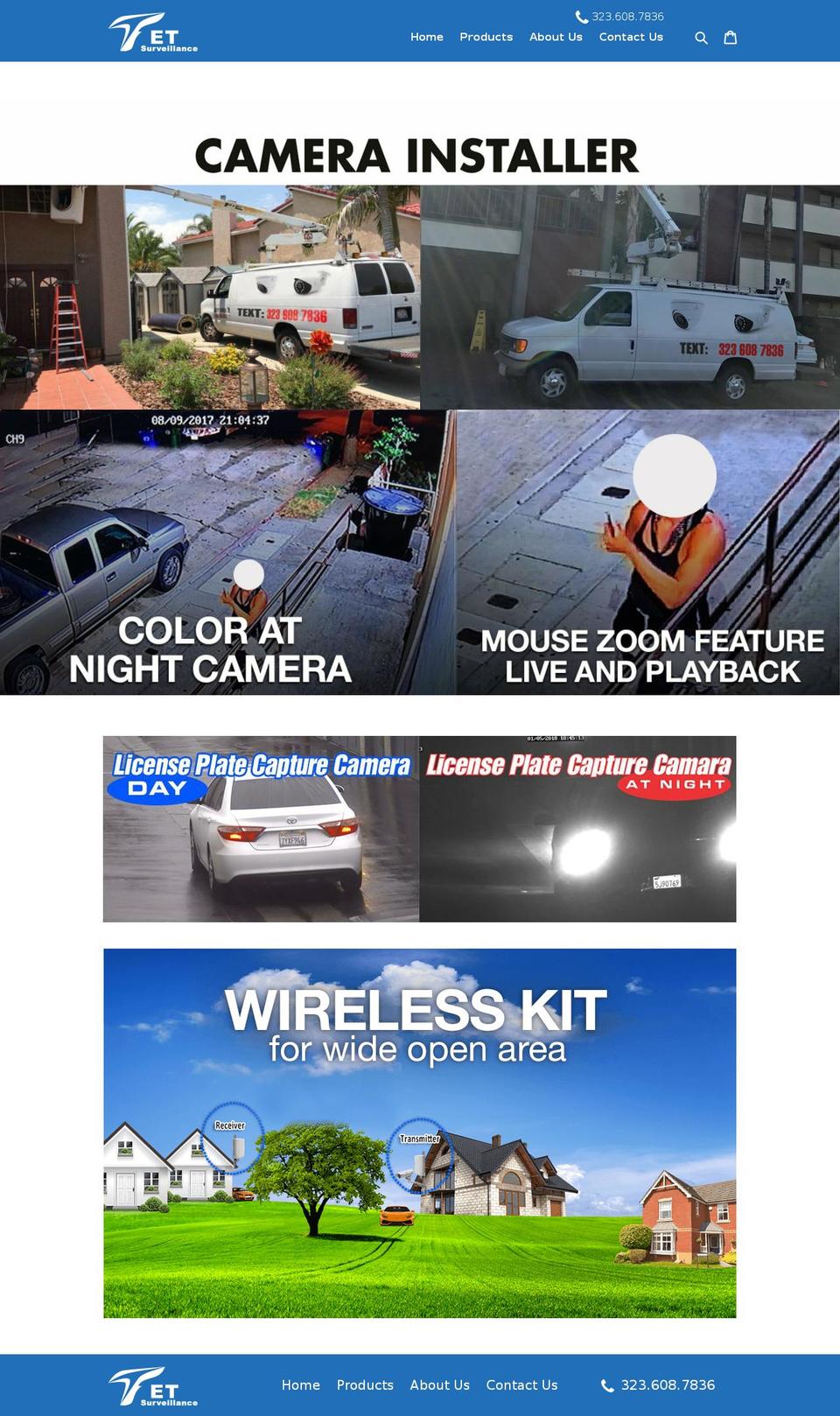 etsurveillance.com — Shopify storefront screenshot