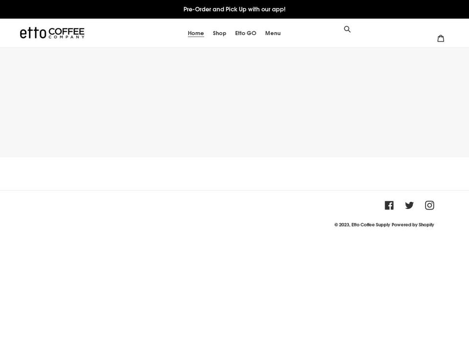 ettoespressobar.com shopify website screenshot