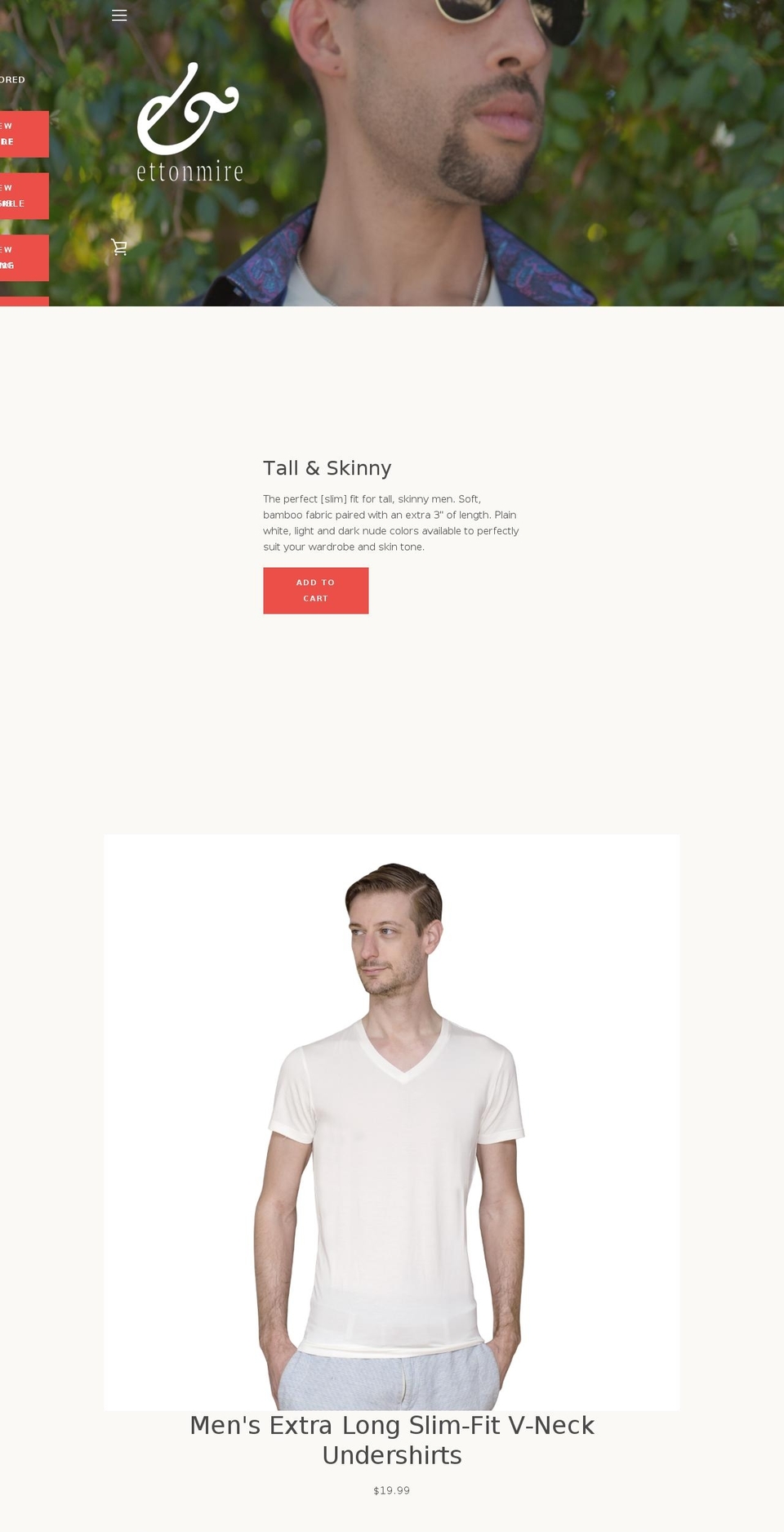 ettonmire.com — Shopify storefront screenshot
