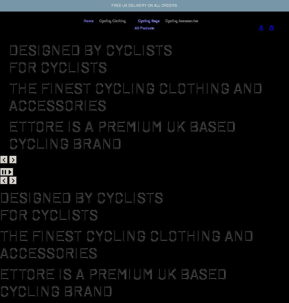 ettore.co.uk shopify website screenshot