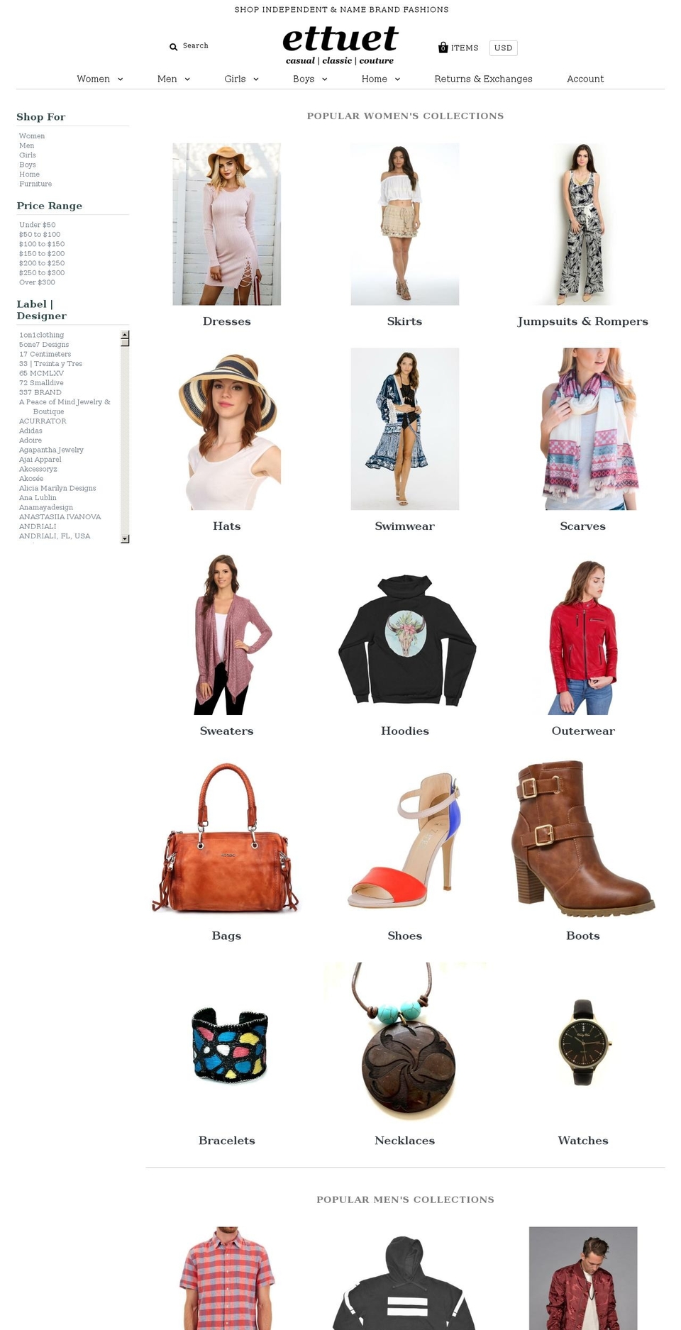 ettuet.com shopify website screenshot