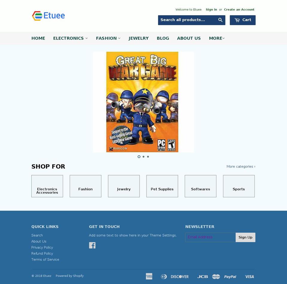 etuee.com — Shopify storefront screenshot