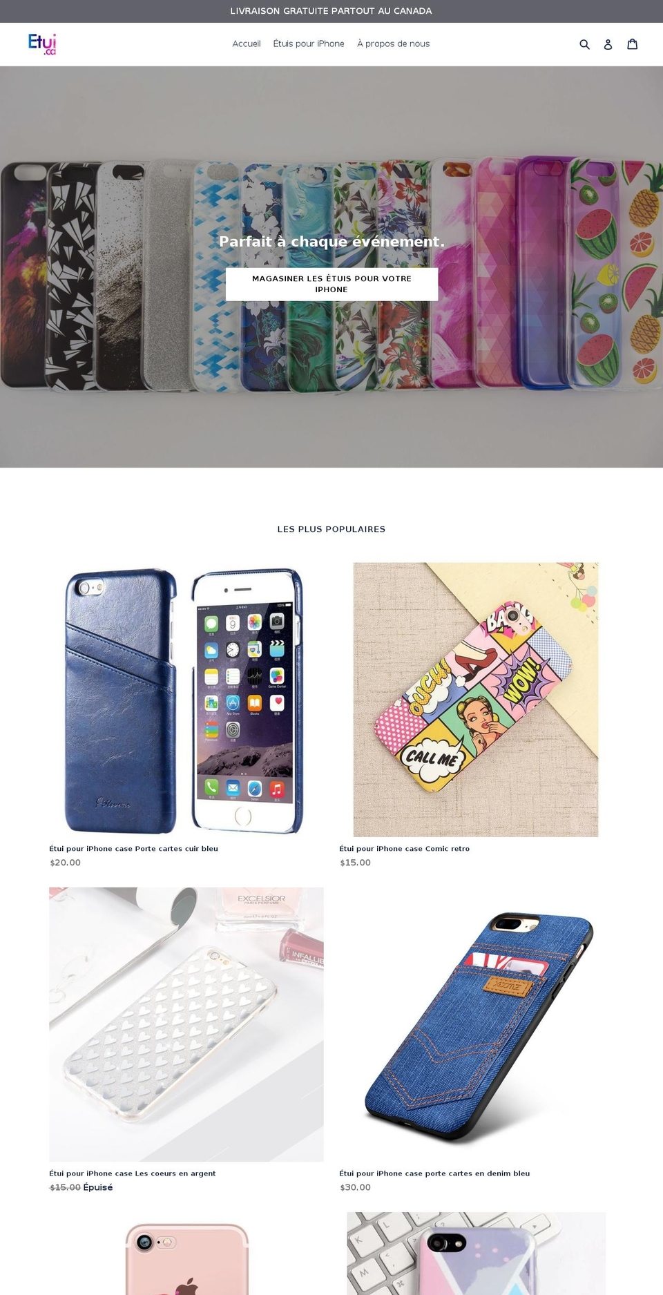 etui.ca shopify website screenshot
