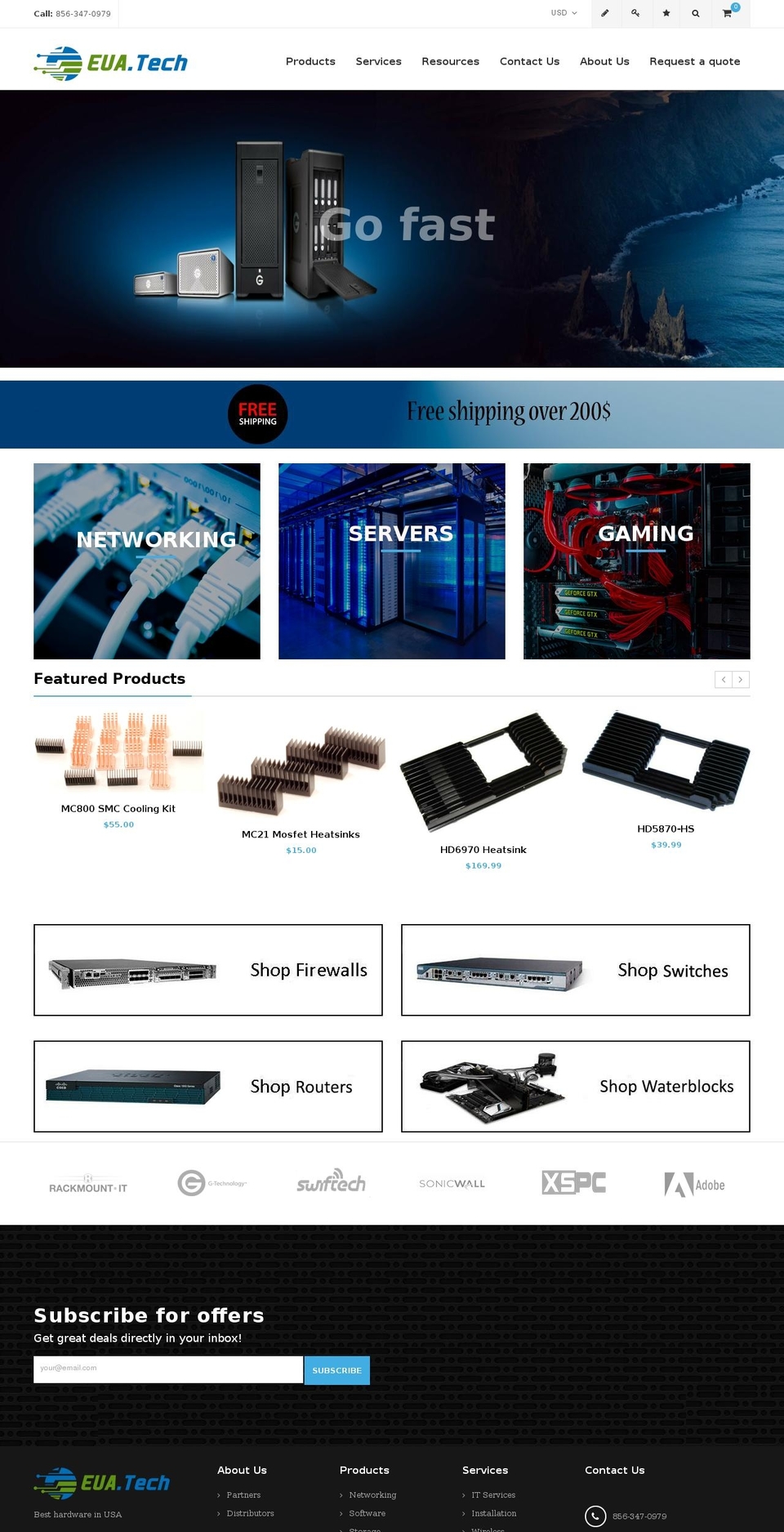 euatech.com — Shopify storefront screenshot